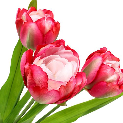 položky Tulipán umelý ružový 60cm 3ks