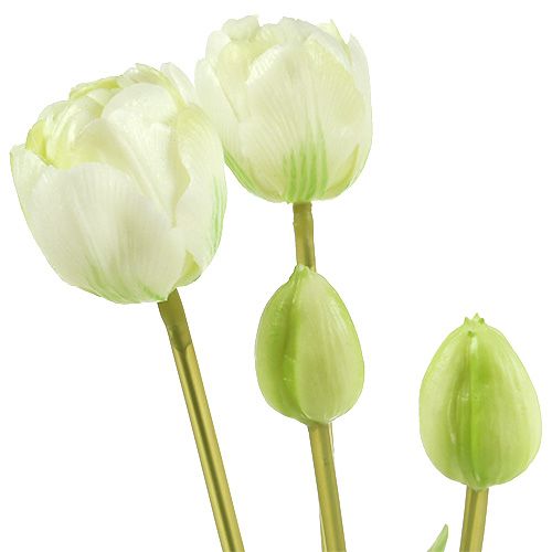 položky Tulipány krémové real touch kvetinová dekorácia L43,5cm 5ks
