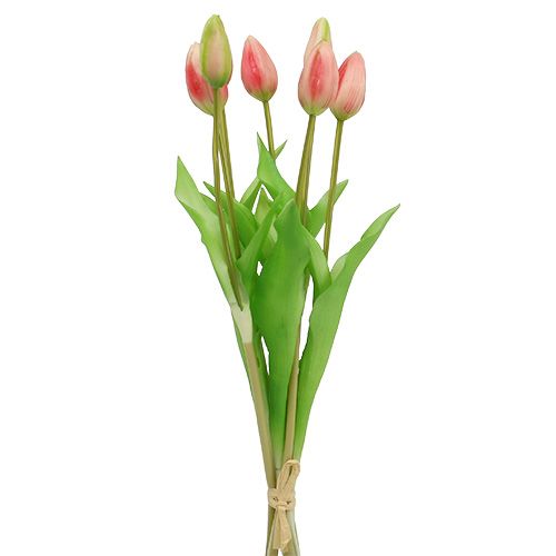 Floristik24 Tulipánový golier ružový skutočný dotyk