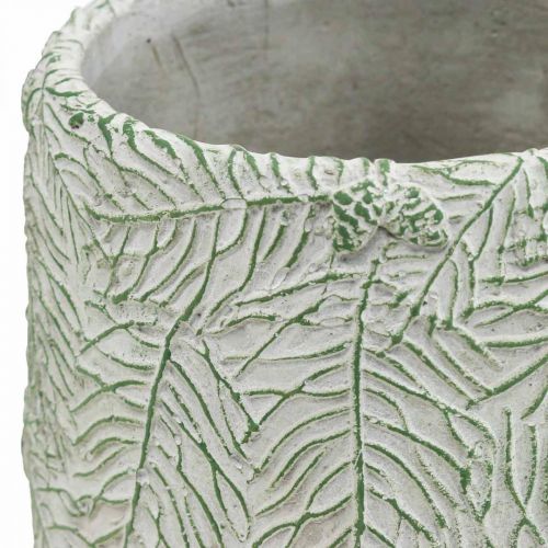 položky Kvetináč keramický zelená biela sivá borovicové konáre Ø12cm V17,5cm