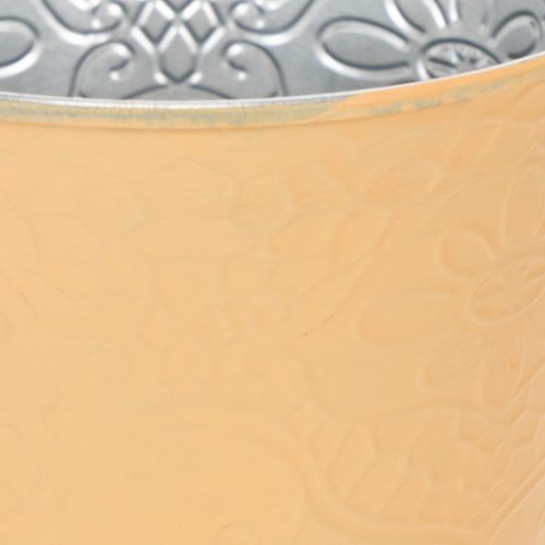položky Kovový kvetináč, pastelovo oranžový, Ø13,5 cm V12,5 cm