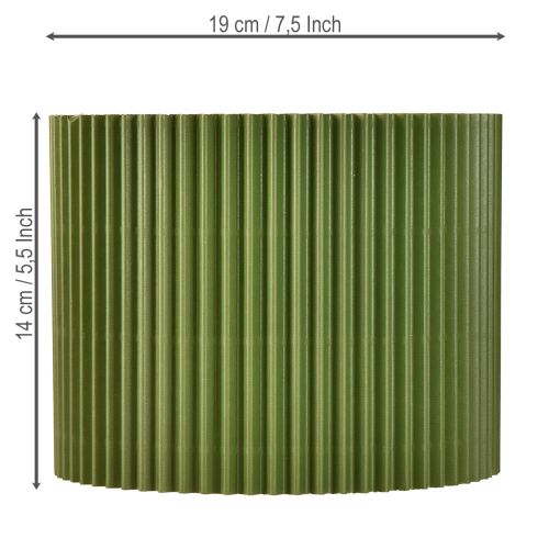 položky Papierový kvetináč tmavozelený Ø19cm V14cm 3 ks