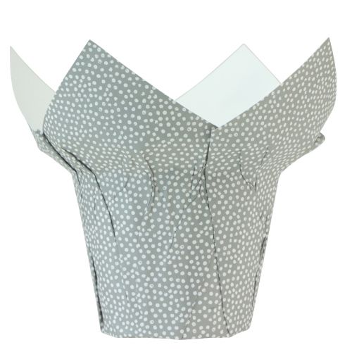 položky Kvetináč papierové bodkované darčekové balenie kvety Ø9cm V16cm 8 ks