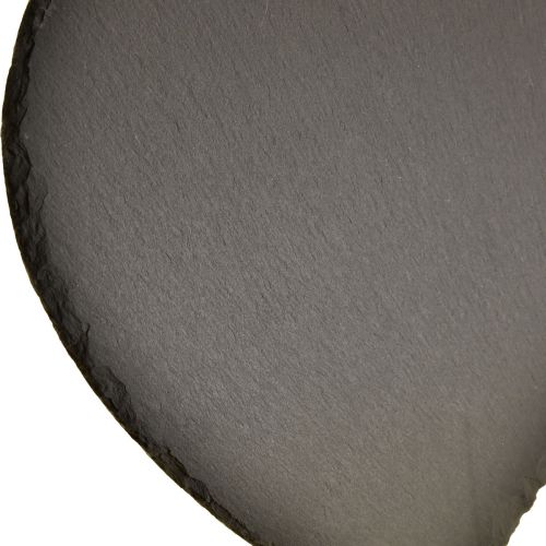 položky Valentínska dekorácia z bridlicového srdca, čierne srdce, Š16 cm, 4 kusy