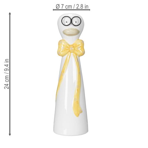 položky Váza v tvare kačky s roztomilým dizajnom na zábavnú dekoráciu stola, 24 cm, 2 kusy