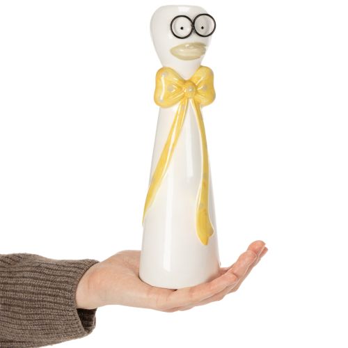 položky Váza v tvare kačky s roztomilým dizajnom na zábavnú dekoráciu stola, 24 cm, 2 kusy