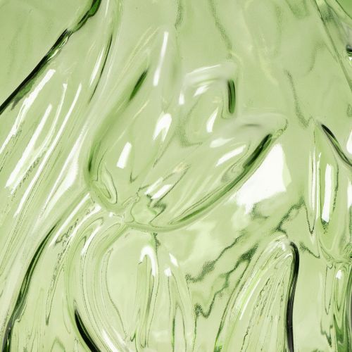 položky Sklenená váza s reliéfnym vzorom tulipánov na dekoráciu interiéru, 22,5 cm