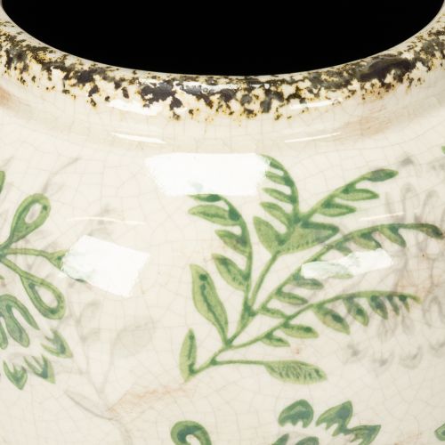 položky Váza s jemným rastlinným vzorom na bytovú dekoráciu 19 cm