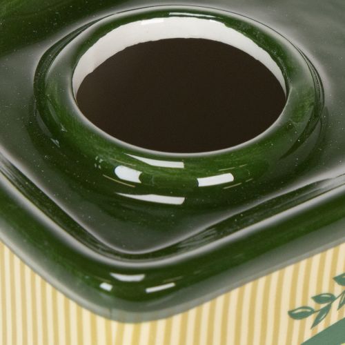 položky Keramická váza na olivový olej - perfektná dekorácia na stôl so sušenými kvetmi, 18 cm