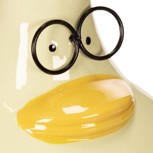 položky Váza s figúrkou kačky, keramická, veselý dizajn, ideálna do moderného interiéru, 15 cm, 2 kusy