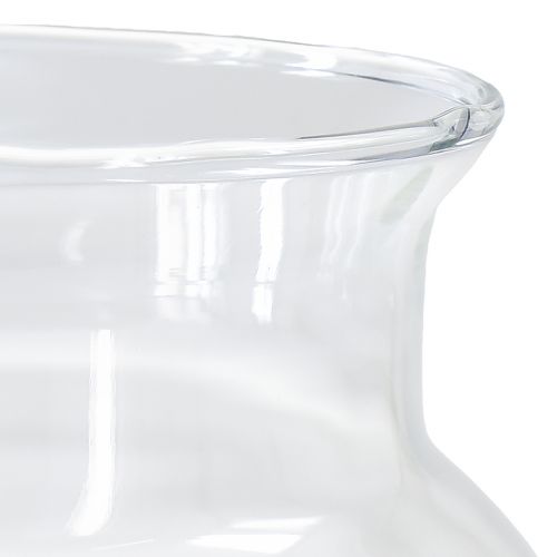 položky Ozdobná sklenená váza lampáš sklenený číry Ø18,5cm V25,5cm