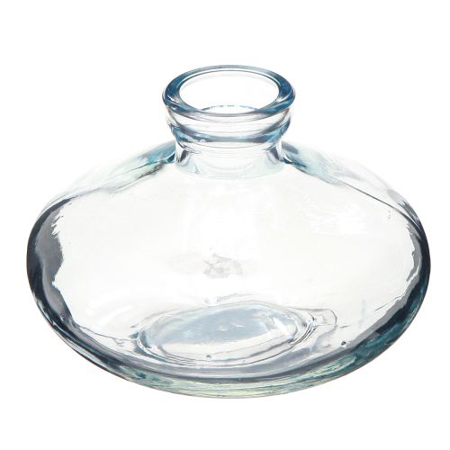 položky Vázy baňaté ploché sklenené dekoračné vázy modré Ø9cm V6cm 6 ks