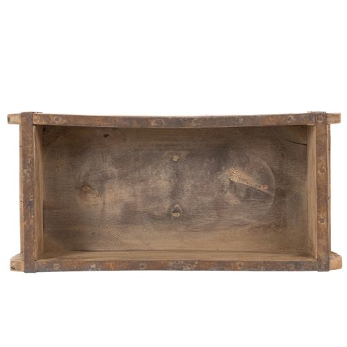 Vintage drevený kvetináč v tvare tehly, drevo 30 cm | Floristik24.sk