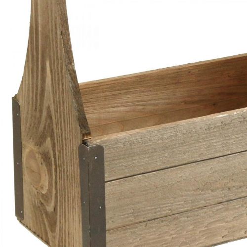 položky Vintage drevená debnička na osádzanie náradia debnička na rastliny 28×14×31cm