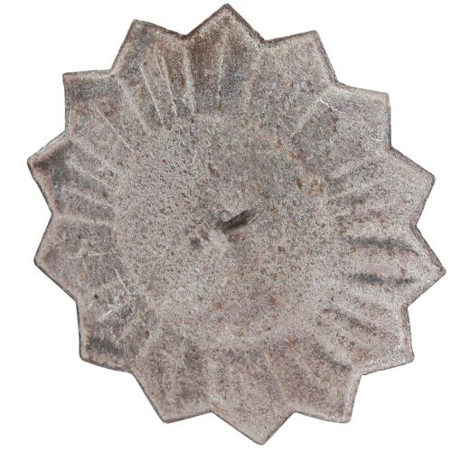 položky Vintage svietnik šedý na zasunutie Ø11cm V8,5cm 4ks