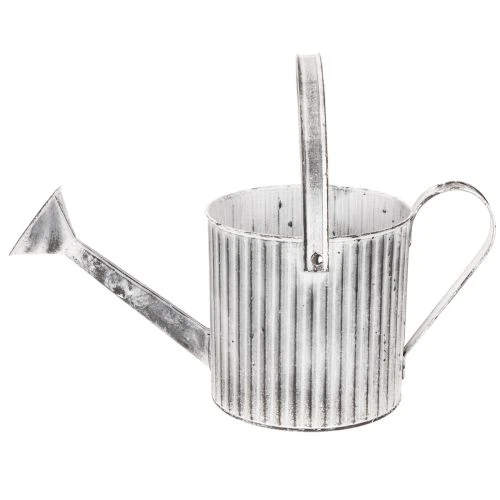 Vintage kvetináč Ø17cm, dekoratívna krhlica, kovový kvetináč v štýle shabby chic | Floristik24.sk