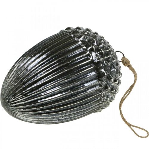 položky Vintage ozdoba na stromček žaluď sklenený vianočný prívesok V20cm Ø14cm