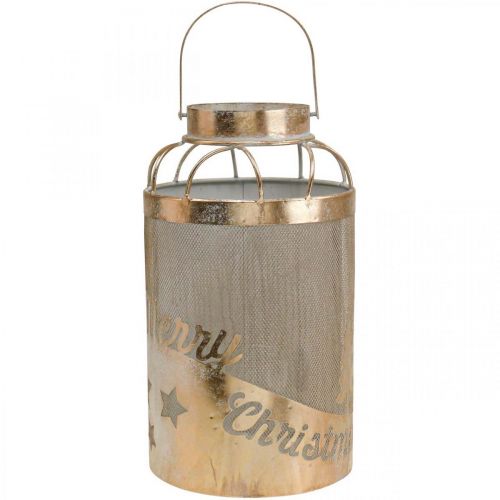 položky Vintage lampášový svietnik Veselé Vianoce Ø19cm V34cm