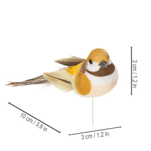 položky Dekorácie vtáčikov na slávnostné stoly. Všestranné vtáčie kolíky, 10 cm, 12 kusov.