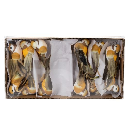 položky Dekorácie vtáčikov na slávnostné stoly. Všestranné vtáčie kolíky, 10 cm, 12 kusov.