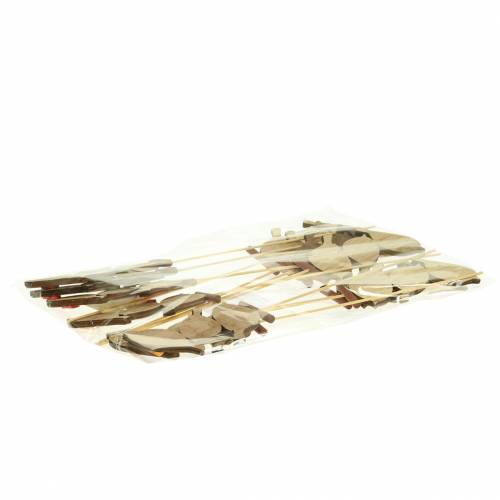 položky Jarná dekorácia vtáčiky s palicou drevo trieda V10,5cm 12 ks