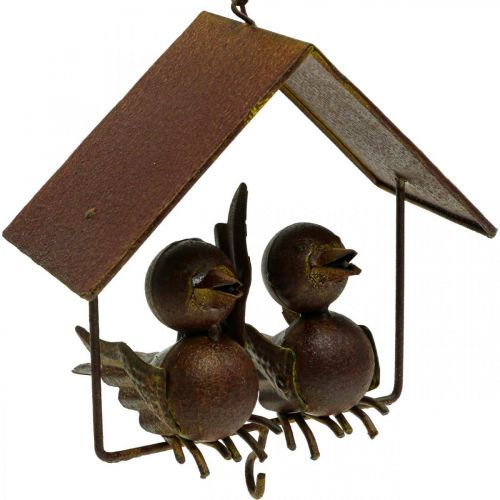 položky Deko vtáčiky na zavesenie hrdza deko kov hnedá 14,5×16cm