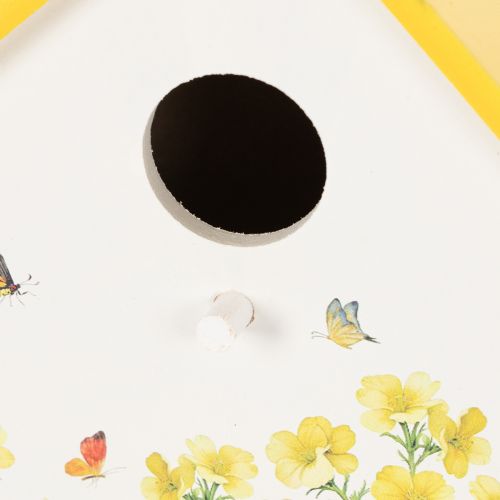 položky Dekoratívna vtáčia búdka s kvetinovým vzorom do interiéru a na balkón, 21 cm