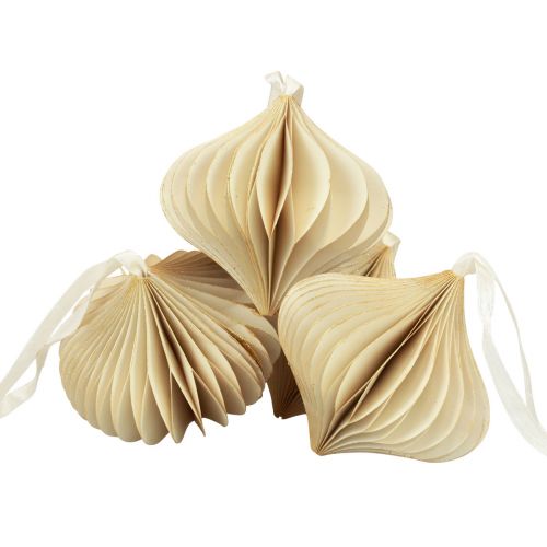 položky Medové guľky medové guľky cibuľový krém biele zlato Ø8cm 4 kusy