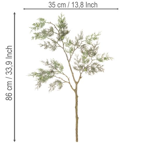 Umelá borievková vetvička, dekoratívna umelá vetvička do vázy, 86 cm | Floristik24.sk