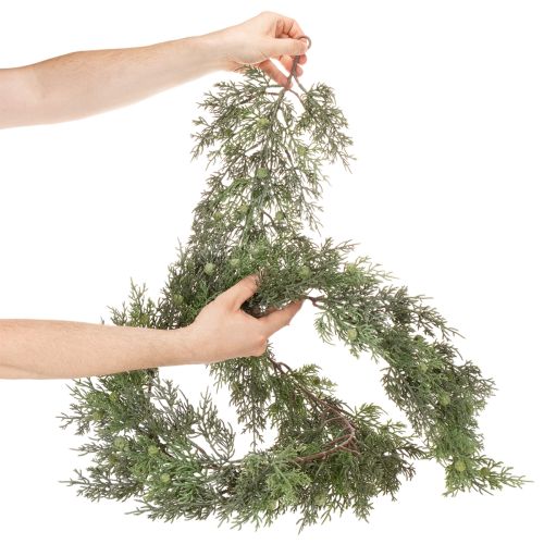 Girlanda z umelého borievky, vianočná dekorácia na stôl alebo okno, 185 cm | Floristik24.sk