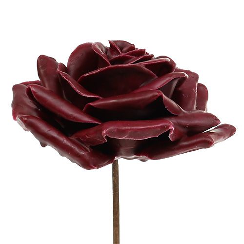 položky Vosková ruža tmavočervená Ø10cm 6ks