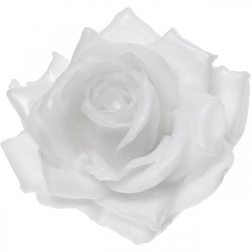 položky Vosková ruža biela Ø10cm voskovaná umelá kvetina 6ks