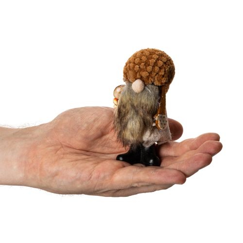 Figúrka škriatka s bradou a špicatým klobúkom, 10 cm, 3 diely | Floristik24.sk