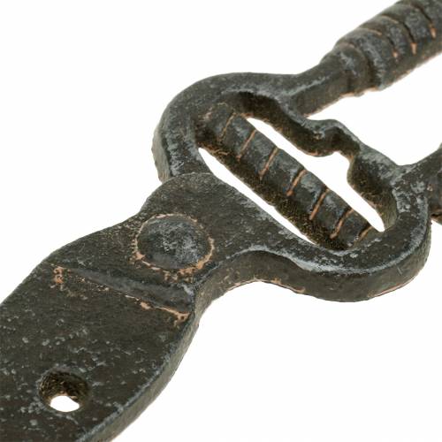 Floristik24 Záhradné nožnice s háčikom tmavohnedé 25 cm x 15 cm