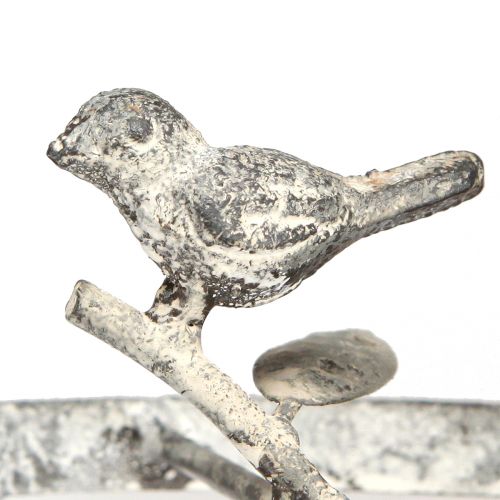 Floristik24 Nosič produktu kov hrdzavosivý na ozdobné vešiaky Ø24cm V49cm