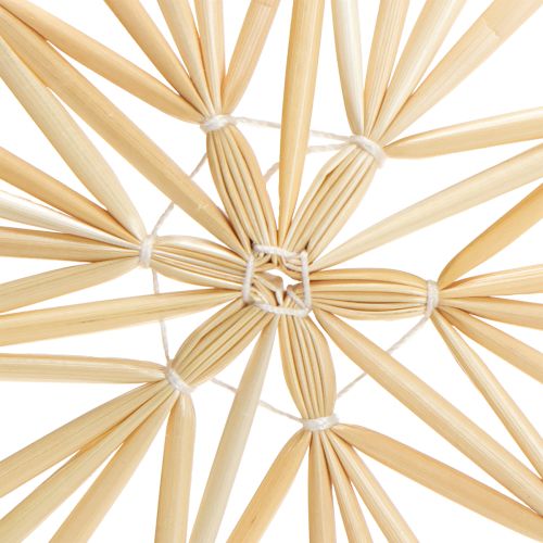 Floristik24 Vianočné slamené hviezdy na vianočný stromček 8 cm 12 kusov