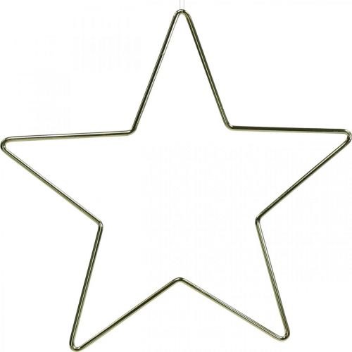 položky Vianočná dekorácia kovová hviezda zlatý prívesok hviezda 15cm 6ks