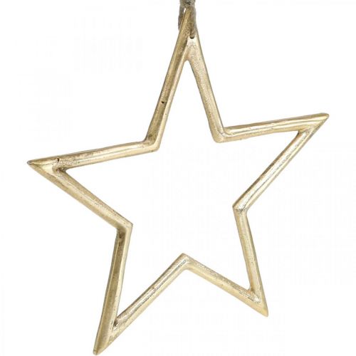 položky Vianočná dekorácia hviezda, adventná dekorácia, prívesok hviezda Zlatá B24,5cm