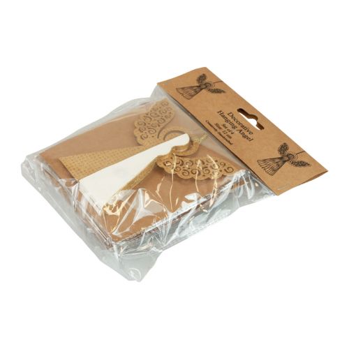 položky Papierový anjel Vianočná anjelská dekorácia papier biely V12cm 4 kusy