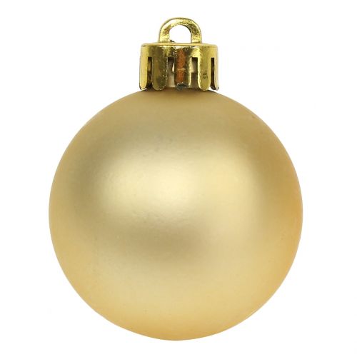 položky Vianočná guľa zlatá malá Ø4cm 16ks