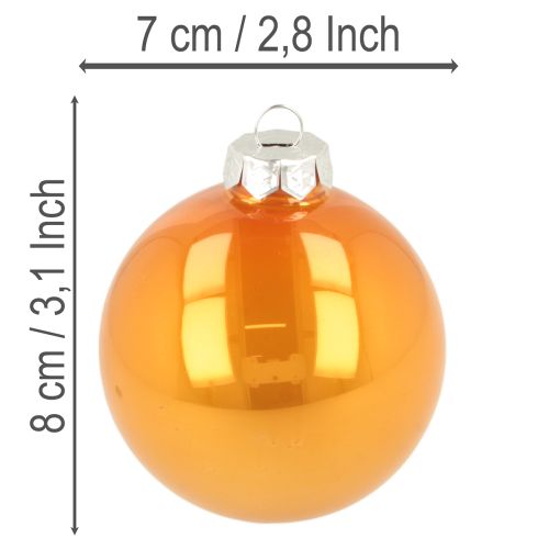 Sada vianočných ozdôb, farebné vianočné ozdoby na stromček, 75 mm, 14 kusov | Floristik24.sk