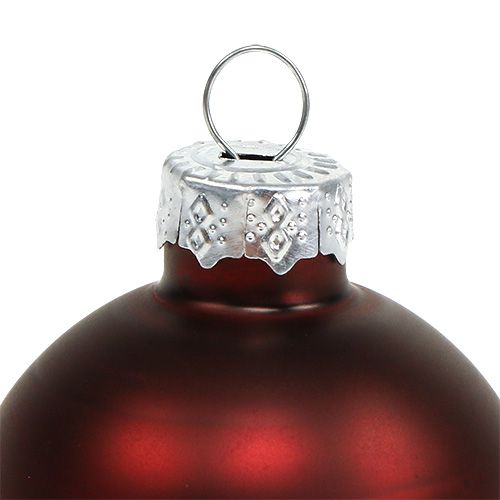 položky Vianočná guľa sklenená Ø4cm Bordeaux mix 24ks