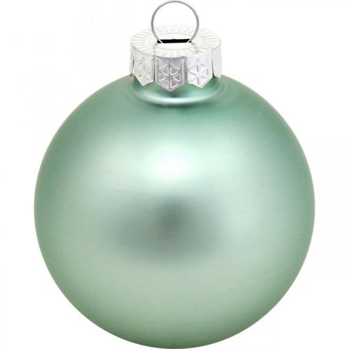 položky Ozdoby na vianočný stromček, mix čačky, mini vianočné čačky Zelená mäta V4,5cm Ø4cm skutočné sklo 24 kusov