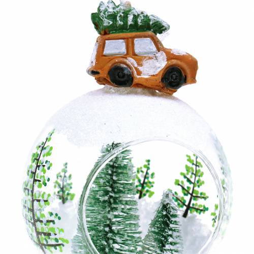 položky Sklenená guľa Vianočná ozdoba na stromček auto Ø8cm 3ks