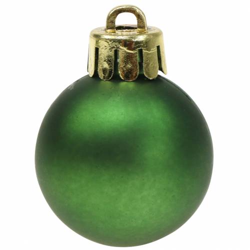 položky Ozdoba na vianočný stromček Vianočná guľa zelená 3cm 14ks