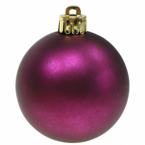 položky Ozdoba na stromček Vianočná guľa fialová Ø6cm 12 kusov