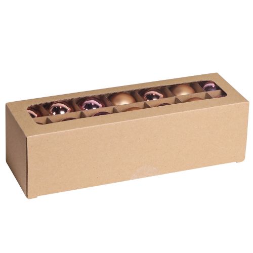 položky Vianočné gule marhuľová mix stromčekové gule sklenené Ø4cm 24 ks