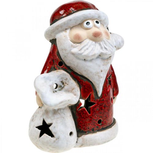 položky Dekoračný svietnik na čajovú sviečku Santa Claus Christmas H15cm