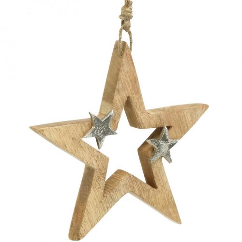 položky Vianočná hviezda na zavesenie Hviezda drevená dekorácia Vianoce V22cm
