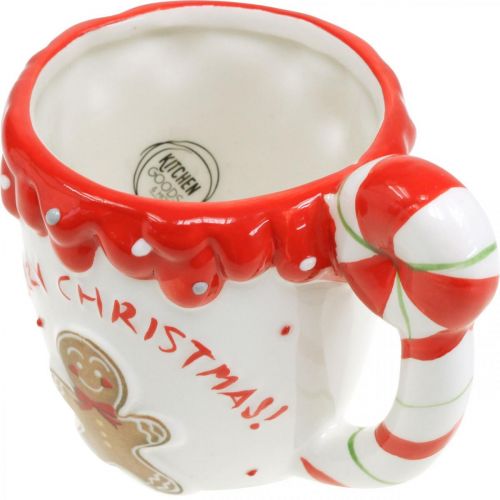 položky Vianočný pohár Veselé Vianoce biely keramický V10,5cm